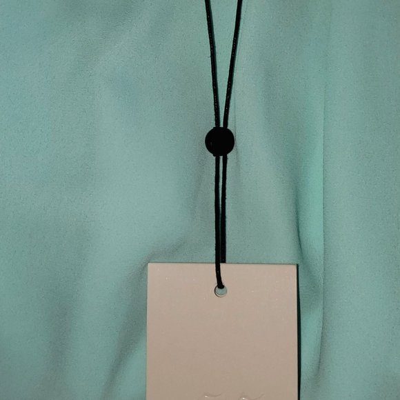 NWT Cinq A Sept Carla Strappy Blouse in Aruba Blue- Medium - Picture 4 of 5